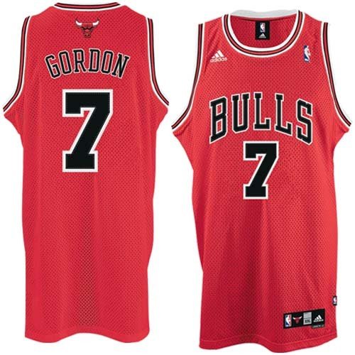 adidas Chicago Bulls #7 Ben Gordon Red Road Swingman Basketball Jersey (X-Large)
