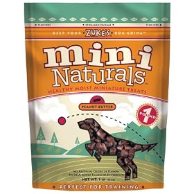 Zuke's Mini Naturals Dog Treats, Peanut Butter, 1lb.