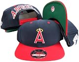 Los Angeles Anaheim Angels Navy/Red Two Tone Plastic Snapback Adjustable Snap Back Hat / Cap