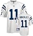 Anthony Gonzalez Jersey: Reebok White Replica #11 Indianapolis Colts Jersey - Medium