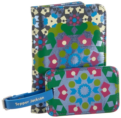 Tepper Jackson Calypso Passport Wallet and Luggage Tag Set