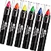 UV Glow - Neon UV Paint Stick for the Face & Body - Set of 6 Colours. Genuine and original UV Glow product - glows brightly under blacklights!