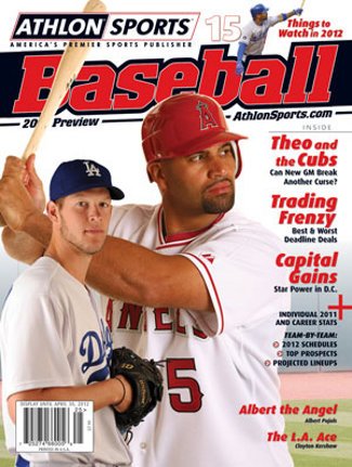 2012 Athlon Sports MLB Baseball Preview Magazine- Los Angeles Dodgers/Anaheim Angels Cover
