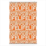 Change Your Life Slat in Sunshine Size: 24