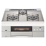 NORITZ N3WM1PWAVKSTE-LP シルバー/グレー S-Blink duo [ビルトインガスコンロ(プロパン用/左右強火力/60cm)]