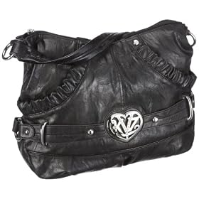 Kathy van Zeeland Heart H61310, Borsa a tracolla donna, 38x28x10 cm (L x A x P)