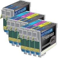 2 Pack + 2 Black of Total 10 Remanufactured 125 Ink Cartridges 125 T125120 T125220 T125320 T125420 for 125 Black Cyan Magenta Yellow Combo Set