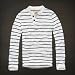 Hollister Co. ホリスター メンズ ヘンリー 長袖 Tシャツ ロンT [クリーム/ストライプ] 並行輸入品