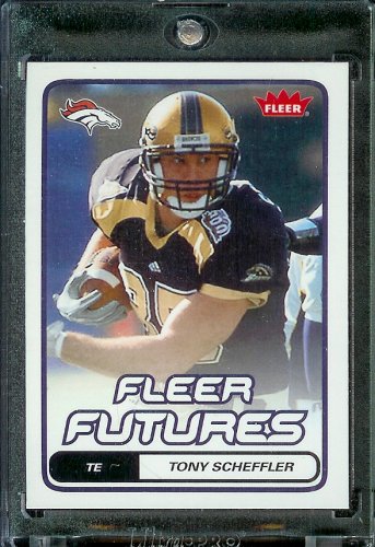 2006 Fleer Tony Scheffler Denver Broncos Football Rookie Card #188 - Mint Condition- Shipped In Protective Screwdown Case!