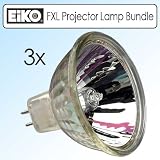 EIKO FXL 82V/410W GY5.3 Base Overhead Projector Lamp Bundle Of 3