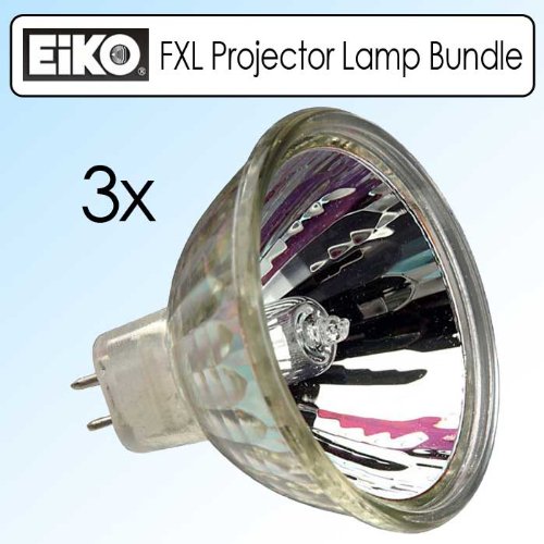 EIKO FXL 82V/410W GY5.3 Base Overhead Projector Lamp Bundle Of 3