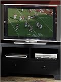 Riverside Furniture 818E Lifestyles Corner TV Stand in Equinox Black