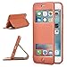iPhone 6 plus flip case,iPhone 6 plus leather cover,ZVE® Iphone 6 Plus Slim Stand w Window Open Protective Case Cover for Apple iPhone 6/6s plus 5.5 brown