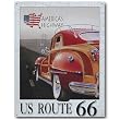 Nostalgic Route 66 Tin Sign : Route 66 Woody