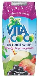 Vita Coco Coconut Water with Acai & Pomegranate, 11.1 Ounce Boxes (Pack of 12)