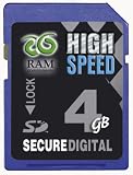 RAM Components 4 GB HighSpeed Secure Digital Speicherkarte (High Speed SD Card) f�r TomTom ONE XL HD Traffic - 