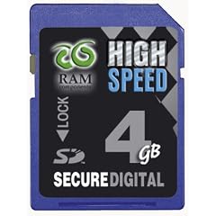 RAM Components 4GB SD High Speed Speicherkarte KEINE SDHC - Secure Digital High (SD HS Card) - inkl. Case und USB-Leseger�t Flexistick