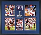 New York Giants Super Bowl XLVI Photo & Patch Display (Featuring Manning, Tuck, Cruz & Bradshaw) Framed