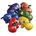 Count N Bags Bean Bag Hippos Numbered 1 Through 6 - Set of 6 - Assorted Colors