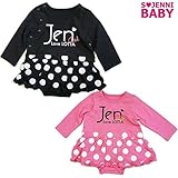 (ジェニィベビー)JENNIBABY ドット柄スカート付きロンパース/チェリーピンク　70cm