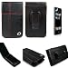 Apple iPod Touch 8gb 16gb Premium Leather Carrying Case with Rotating Belt Clip and LCD Screen Shield Protector (1st Generation ONLY)