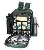 Sutherland Baskets SPB3029A1 Merrymaker Wine & Coffee Backpack for 4