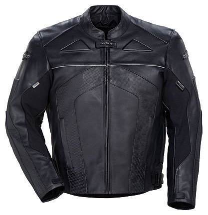 Tourmaster Cortech Impulse Series II Mens Leather Motorcycle Jacket Black XXL