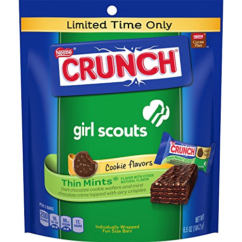 Nestle Crunch Girl Scouts Thin Mints Cookie Mini Bars Limited Edition 6.5 Oz.