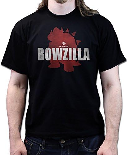 Bowzilla God Zilla Mario Monster Kart T-shirt Black XL
