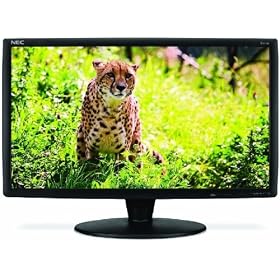 NEC V221W-BK 21.6 inch Wide Screen 16:9 800:1 LCD Monitor (Black) by NEC