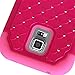 Style4U Studded Rhinestone Hybrid Armor Case Cover For Samsung Galaxy S5 Active G870 With 1 HD Screen Protector And 1 Stylus (Not For Samsung Galaxy S5) Hot Pink / Hot Pink
