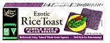 Edward & Sons Exotic Rice Toast, Purple Rice & Black Sesame, 2.25-Ounce Boxes (Pack of 12)