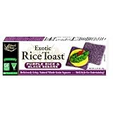 Edward and Sons Exotic Rice Toast Purple Rice and Black Sesame 2.25 Ounce Boxes Pack of 12 by Edward & Sons
