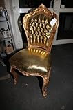 Barock Esszimmer Stuhl Gold/Gold Antik Möbel