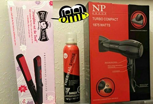 KQC Red Devil, 1875w Dryer, and Shine Spray