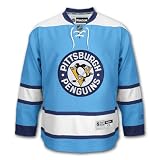 PITTSBURGH PENGUINS MARIO LEMIEUX VINTAGE THROWBACK JERSEY (STITCHED LOGO,NUMBERS & NAME - FIGHT STRAP) SIZE 48, 52 OR 54 - NEW
