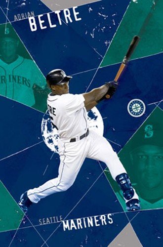 Adrian Beltre Art Poster PRINT Unknown 22x34