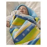 Juwel Baby Stripe Blanket - Blue/Green