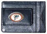 NFL Miami Dolphins Leather Money Clip Cardholder