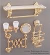 Reutter Porcelain Miniature Deluxe Bathroom Accessory Set