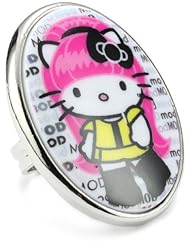 Tarina Tarantino Hello Kitty "Pink Head" Taxi Mod Ring, Size 6.5