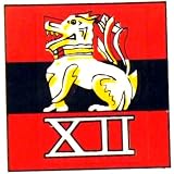 British WWII Unit Helmet Decal: 12th Army 