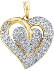 1.0CTW DIAMOND HEART PENDANT