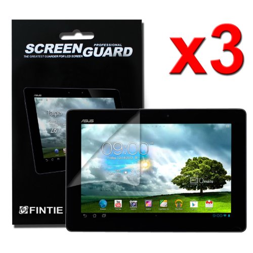 Fintie 3 Pack Ultra-Clear Screen Protector for ASUS MeMO Pad Smart 10'' ME301T / FHD 10 ME302C Tablet With Retail Package
