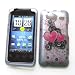 HTC EVO Shift 4G (Sprint) Rubberized Snap On Protector Hard Case "Sweethearts" Design