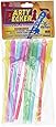 Party Pecker Sipping Straws, 10 pcs Set, Assorted Colors