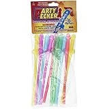 Party Pecker Sipping Straws, 10 pcs Set, Assorted Colors