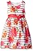 American Princess Girls' Orange Stripe Shantung Dress