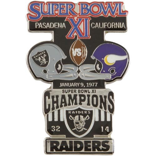 Oakland Raiders Super Bowl XI Collectors Pin