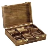 500 Piece Walnut Poker Chip Case